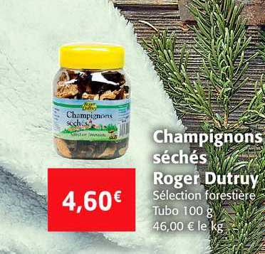 champignons séchés roger dutruy