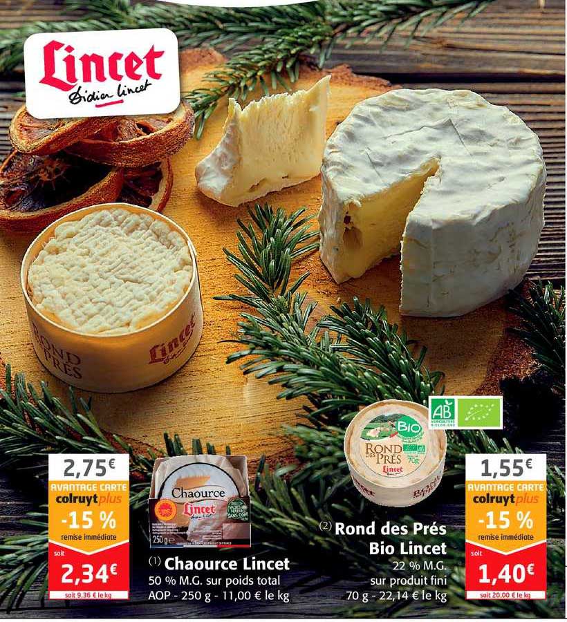 chaource lincet, rond des prés bio lincet