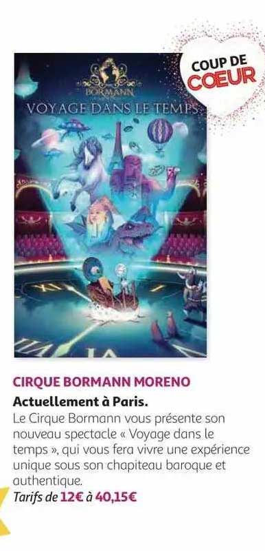 cirque bormann moreno actuellement à paris