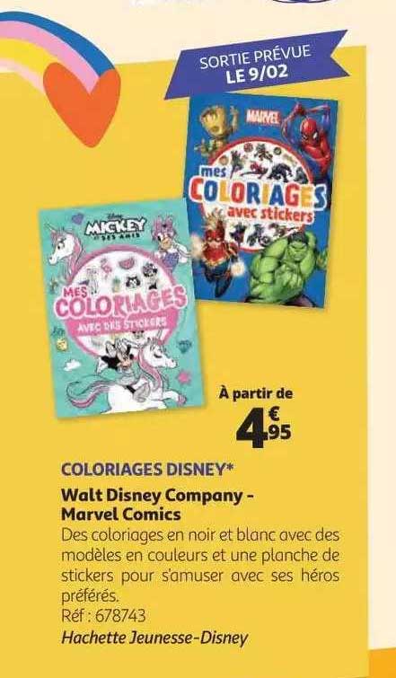 coloriages disney walt disney company - marvel comics