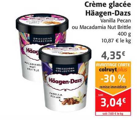 crème glacée häagen-dazs