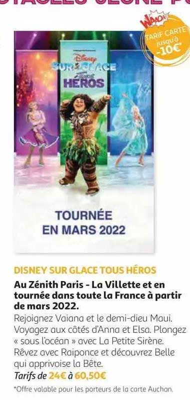 disney sur glace tous héros au zénith paris - la villette et en tournée dans toute la france