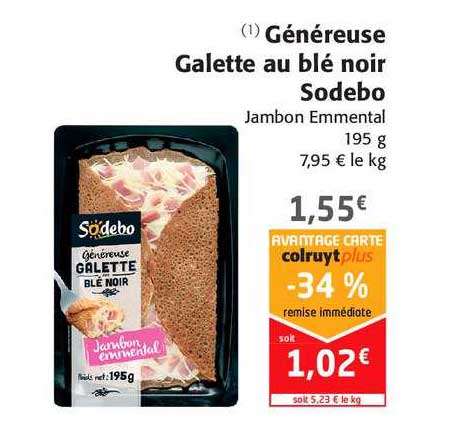 généreuse galette au blé noir sodebo