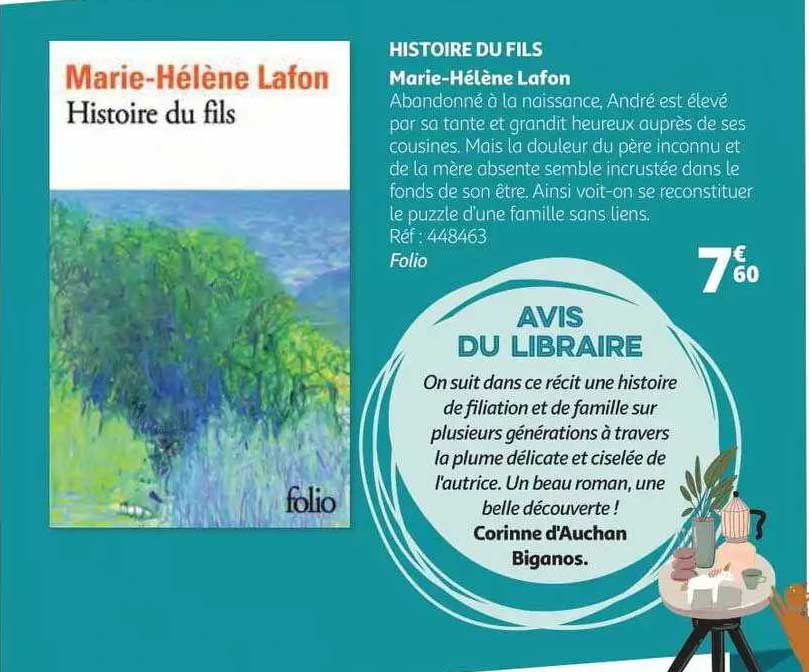 histoire du fils marie-hélène lafon