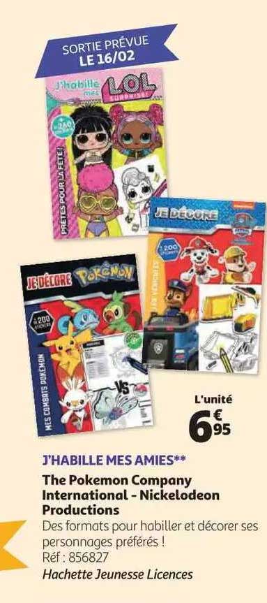 j'habille mes amies the pokemon company international - nickelodeon productions