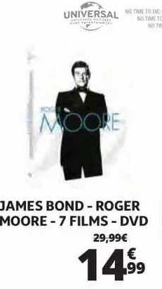 james bond - roger moore - 7 films - dvd