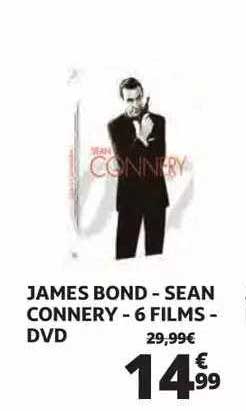 james bond - sean connery - 6 films - dvd