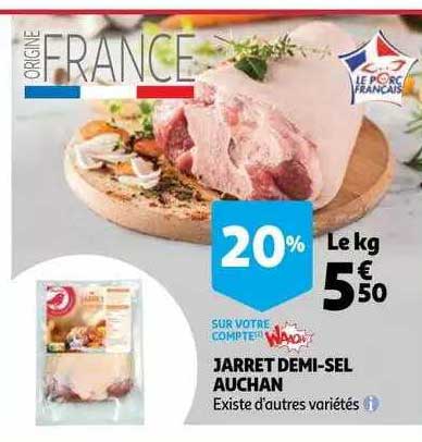 jarret demi-sel auchan
