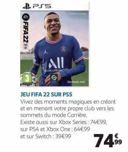 jeu fifa 22 sur ps5
