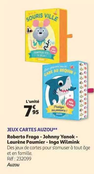 jeux cartes auzou roberto fraga - johnny yanok - laurène paumier - inga wilmink
