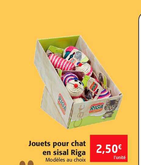 jouets pour chat en sisal riga