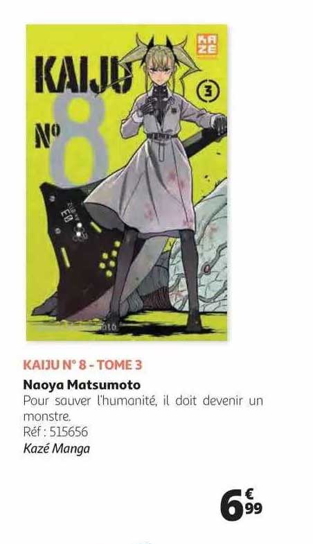 kaiju n° 8 - tome 3 naoya matsumoto