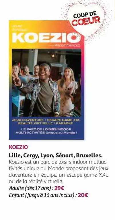 koezio lille cergy lyon sénart bruxelles