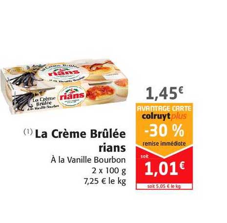 la crème brûlée rians