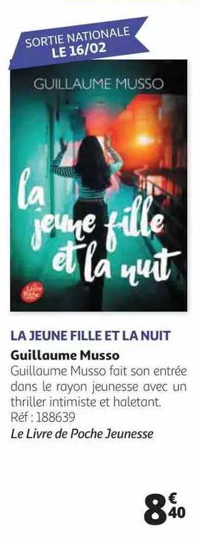la jeune fille et la nuit guillaume musso