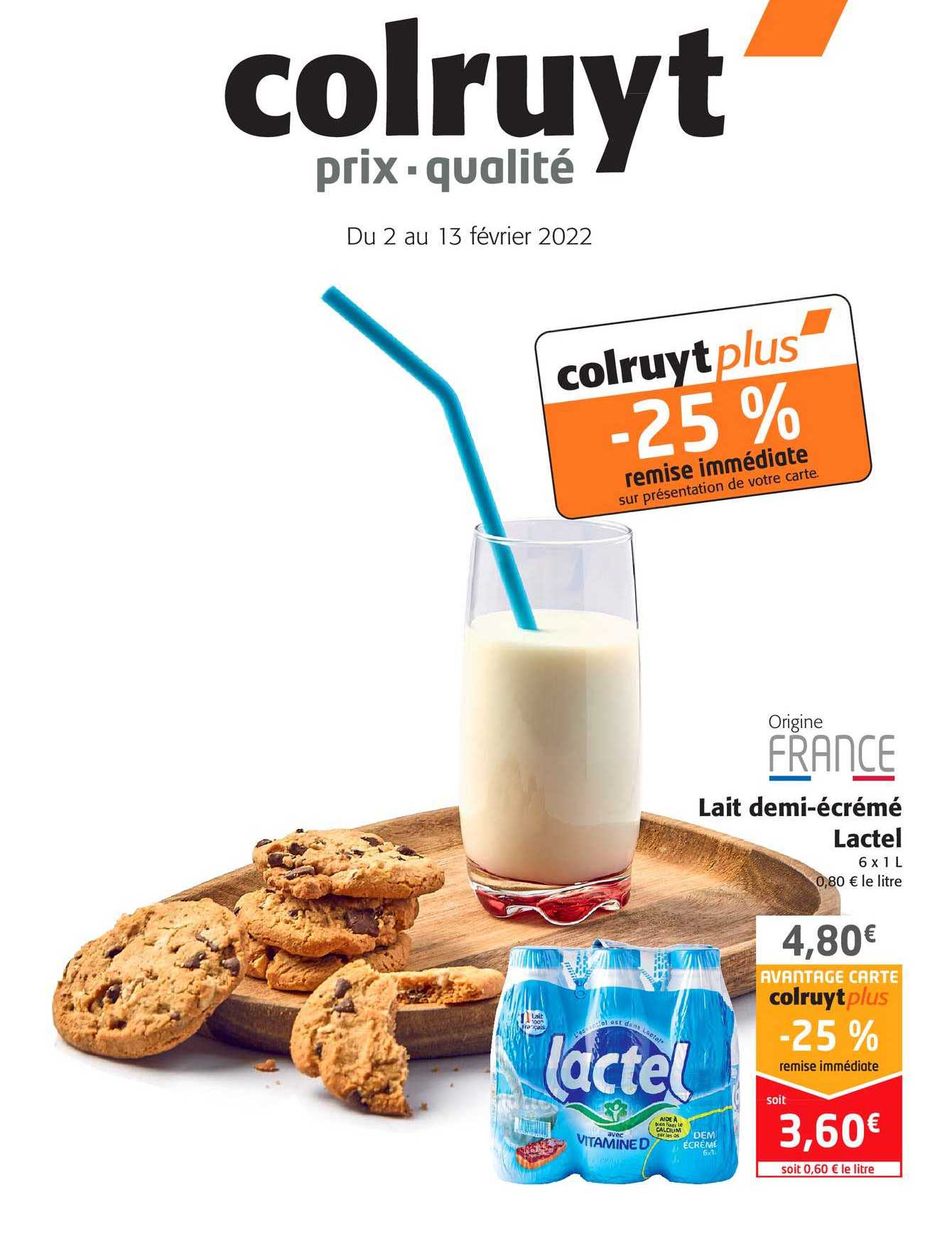 lait demi-écrémé lactel