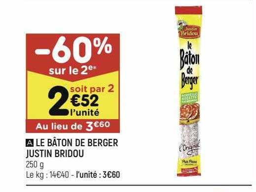 le bâton de berger justin bridou