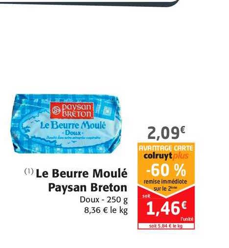 le beurre moulé paysan breton