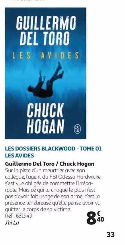 les dossiers blackwood - tome 01 les avides guillermo del toro chuck hogan