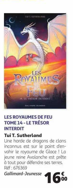 les royaumes de feu tome 14 - le trésor interdit tui t- sutherland