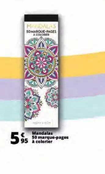 mandalas 50 marque-pages à colorier