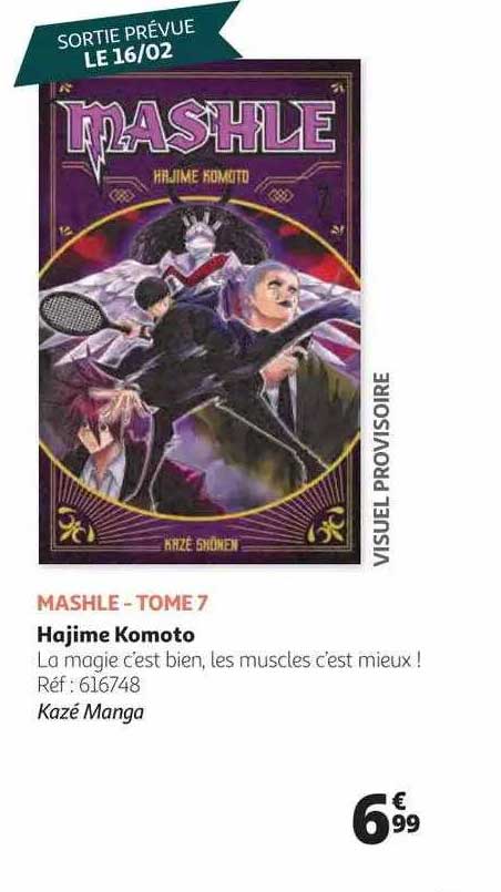 mashle - tome 7 hajime komoto