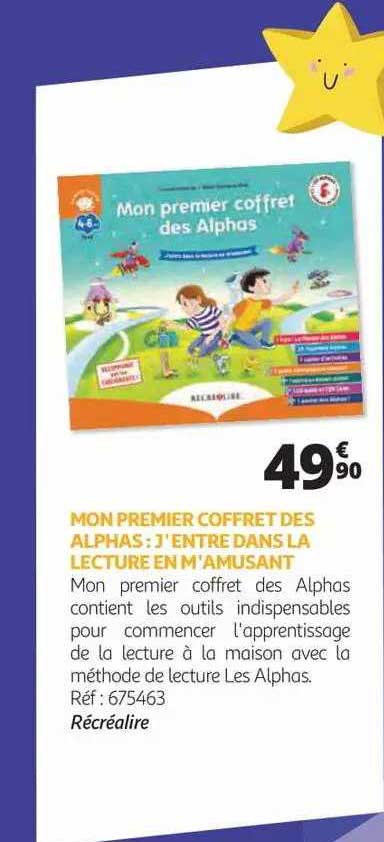 mon premier coffret des alphas : j'entre dans la lecture en m'amusant