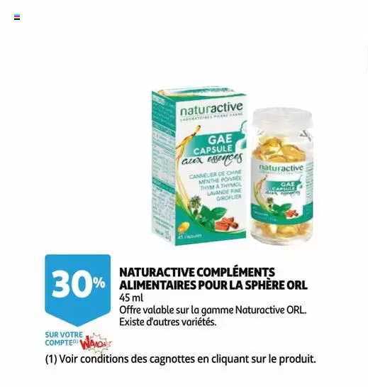 naturactive compléments alimentaires pour la sphère orl