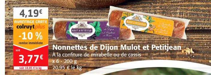 nonnettes de dijon mulot et petitjean
