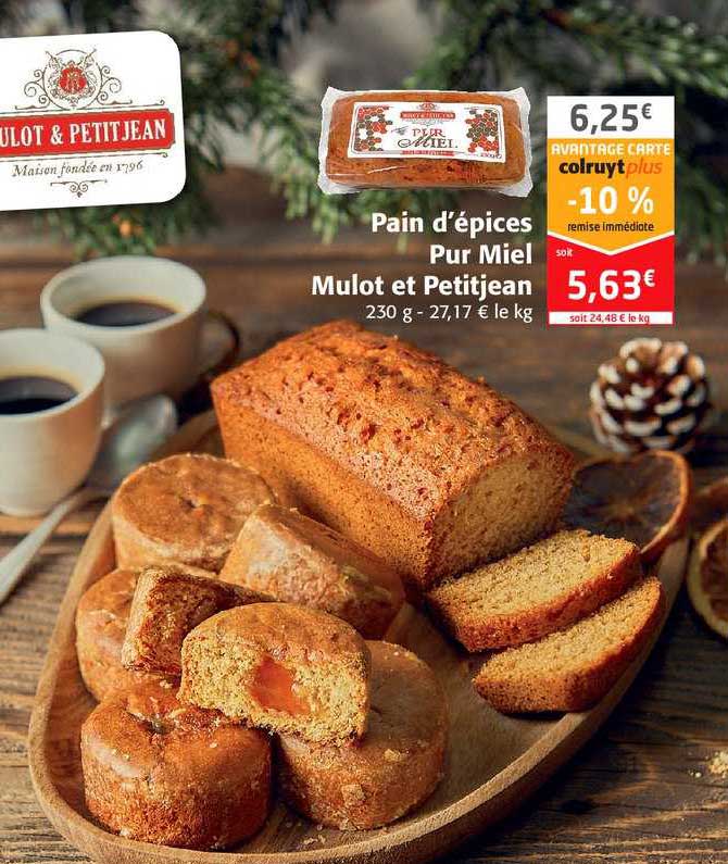 pain d'épices pur miel mulot et petitjean