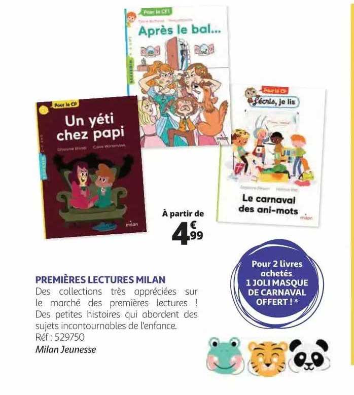 premières lectures milan