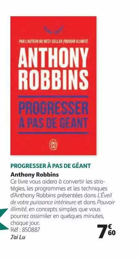 progresser à pas de géant anthony robbins
