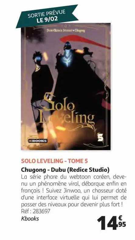 solo leveling - tome 5 chugong - dubu (redice studio)