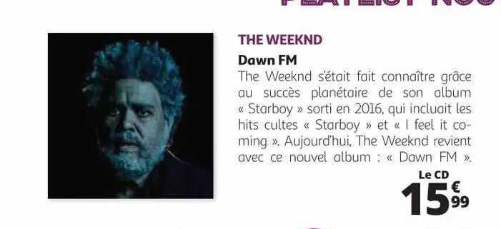 the weeknd down fm