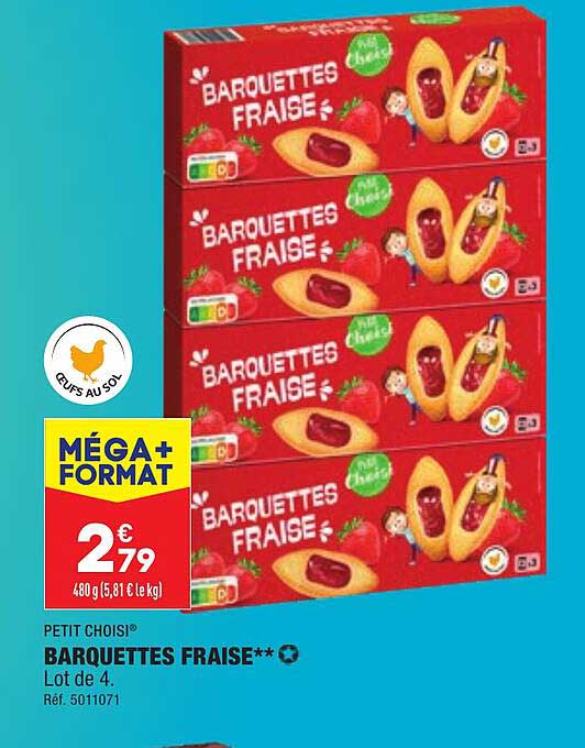 barquettes fraise petit choisi