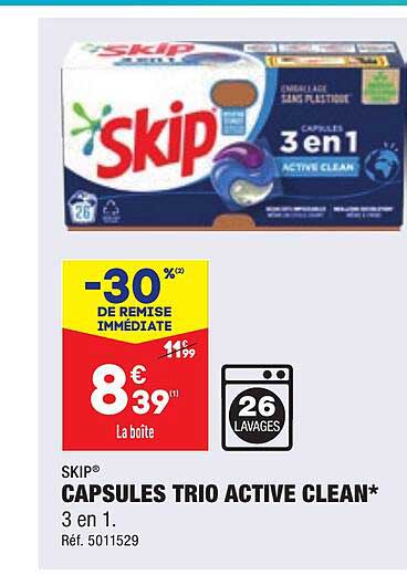 Capsules Trio Active Clean Skip