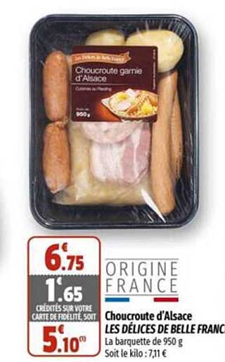 Choucroute D'alsace Les Délices De Belle France