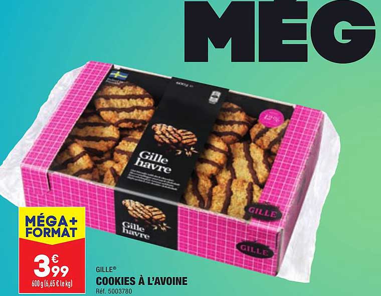 cookies à l'avoine gille