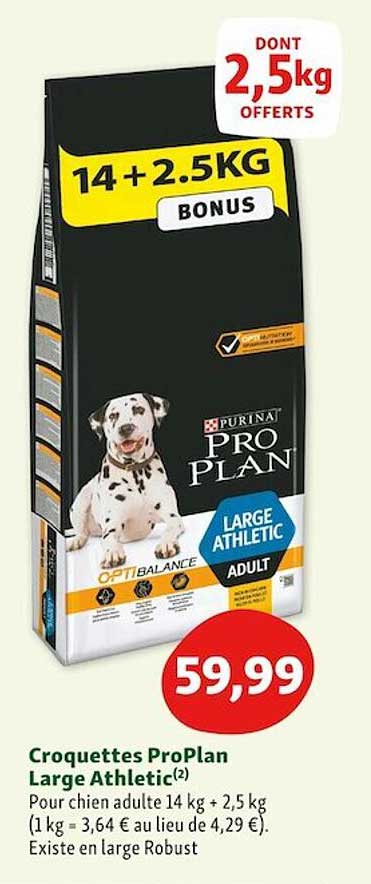 croquettes proplan large athletic