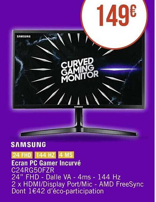 écran Pc Gamer Incurvé Samsung