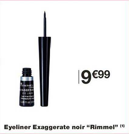 eyeliner exaggerate noir "rimmel"