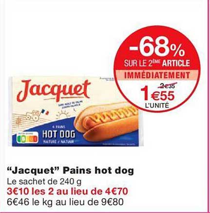 "jacquet" pains hot dog