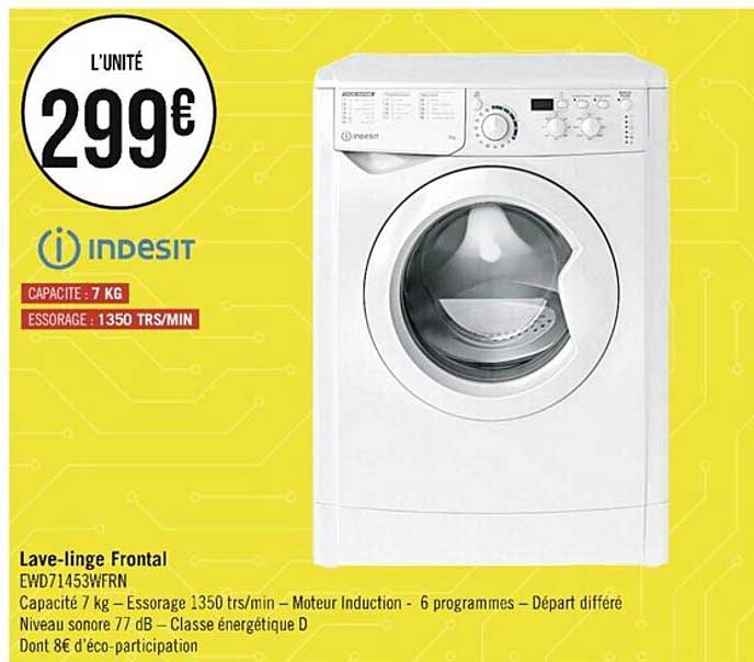 lave-linge frontal indesit