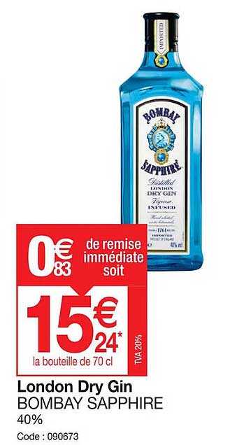 London Dry Gin Bombay Sapphire