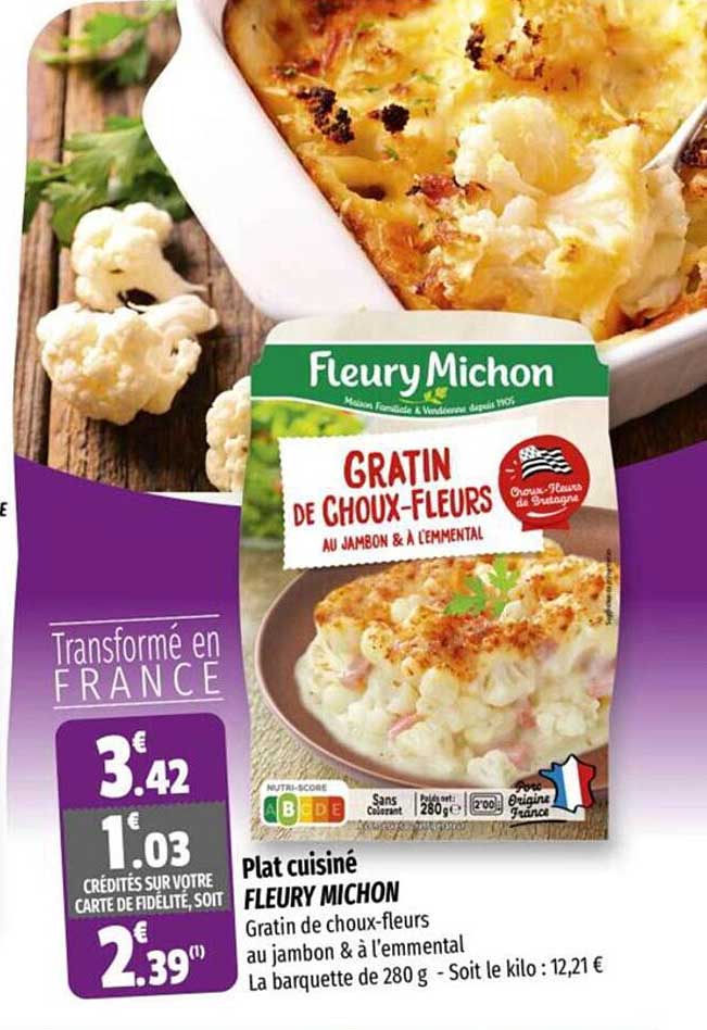 plat cuisiné fleury michon