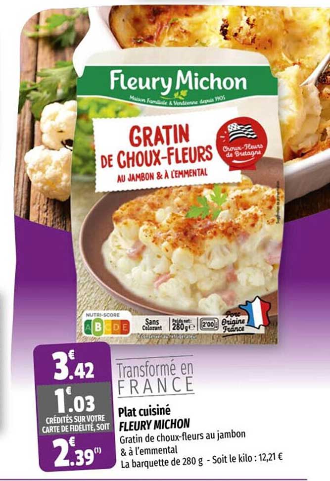 plat cuisiné fleury michon