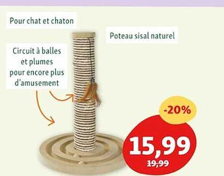 poteau sisal naturel