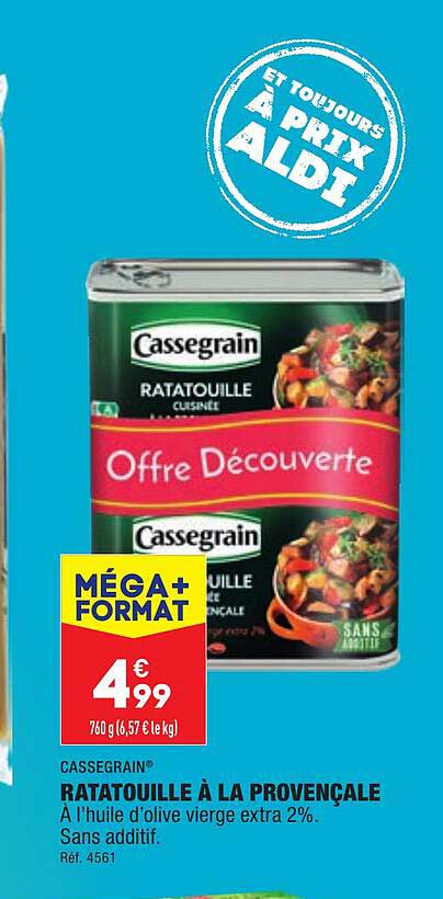 Ratatouille à La Provençale Cassegrain