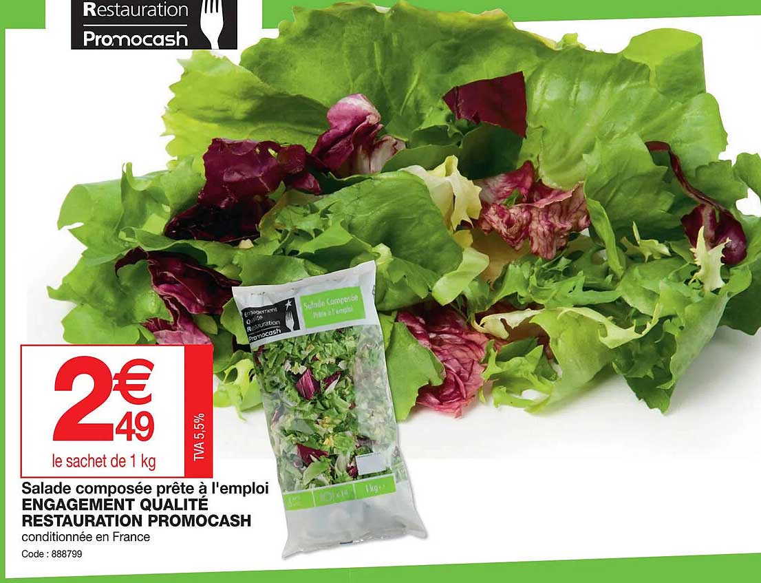 salade composée prête à l'emploi engagement qualité restauration promocash