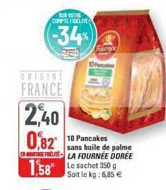 10 pancakes sans huile de palme la fournée dorée